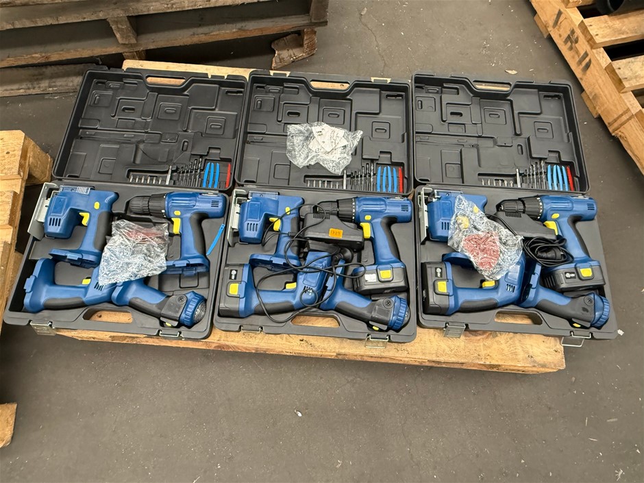18V Power Tool Set of 4pc x 3 units