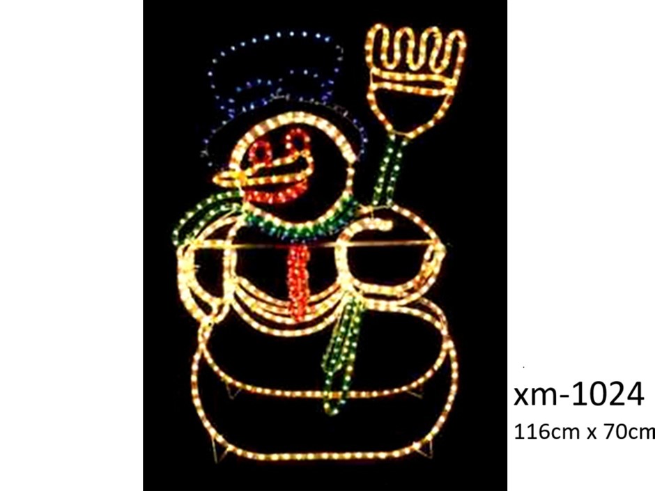 Christmas Light - Frosty the snowman 116cm H x 70cm W- NEW xm-1024