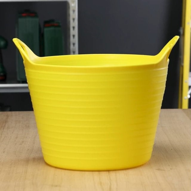 2 x QUEEN Flexible Tub 16 Litre Size, Yellow