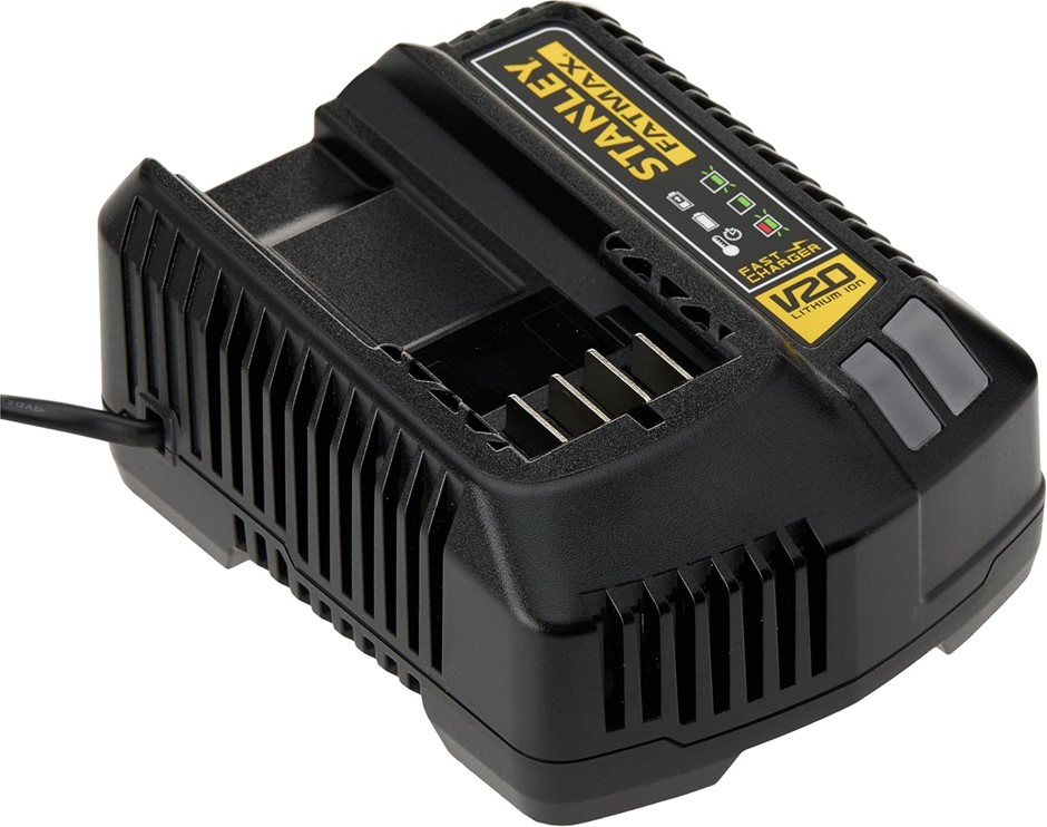 STANLEY Fatmax V20 18V Fast Charger - 4A Rapid Charging.
