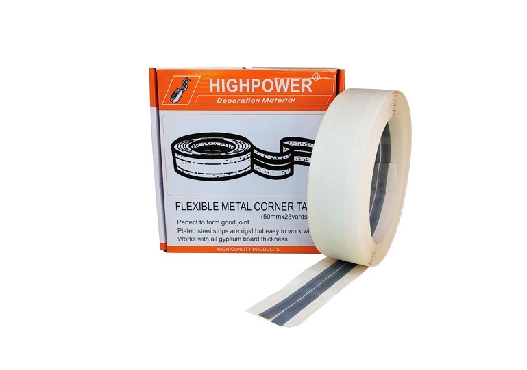 2 x HIGHPOWER Flexible Metal Corner Tapes, 50mm x 25yards.
