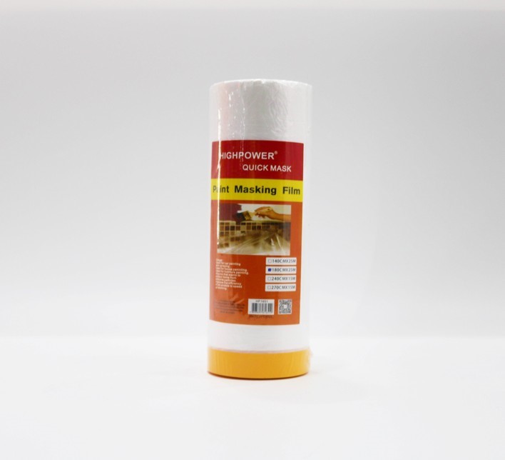 3 x HIGH POWER Paint Masking Films, 180cm x 25M.