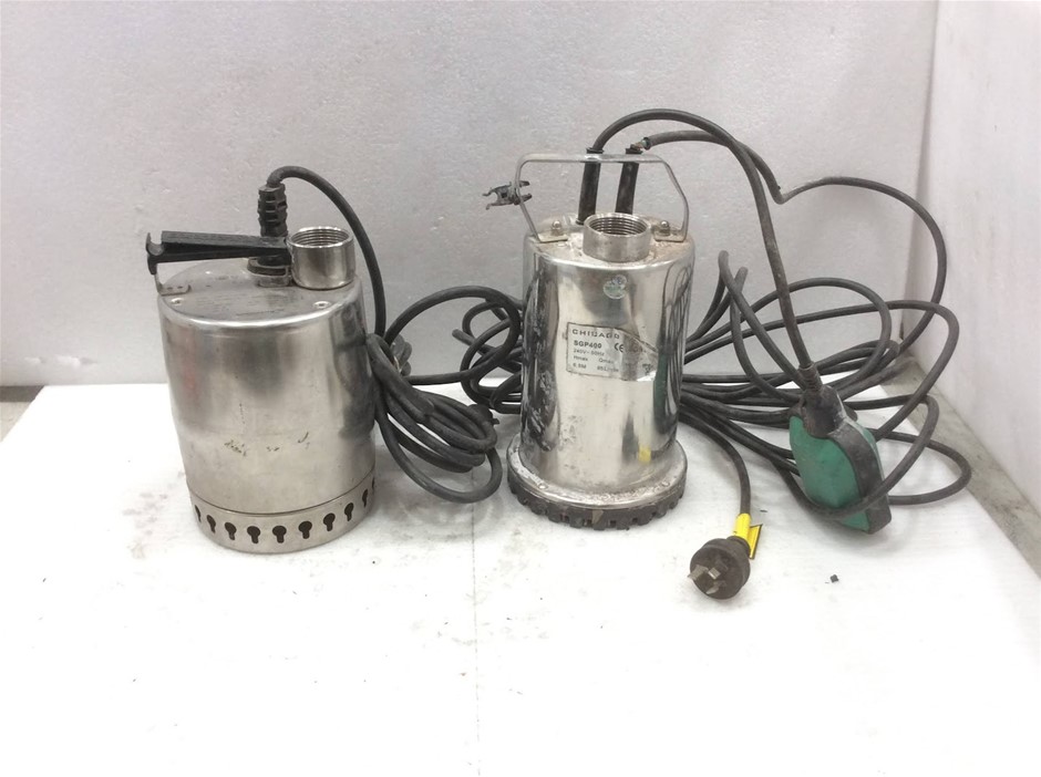 Grundfos Unilift KP150 Submersible Pump + Chicago SGP400 Submersible Pump