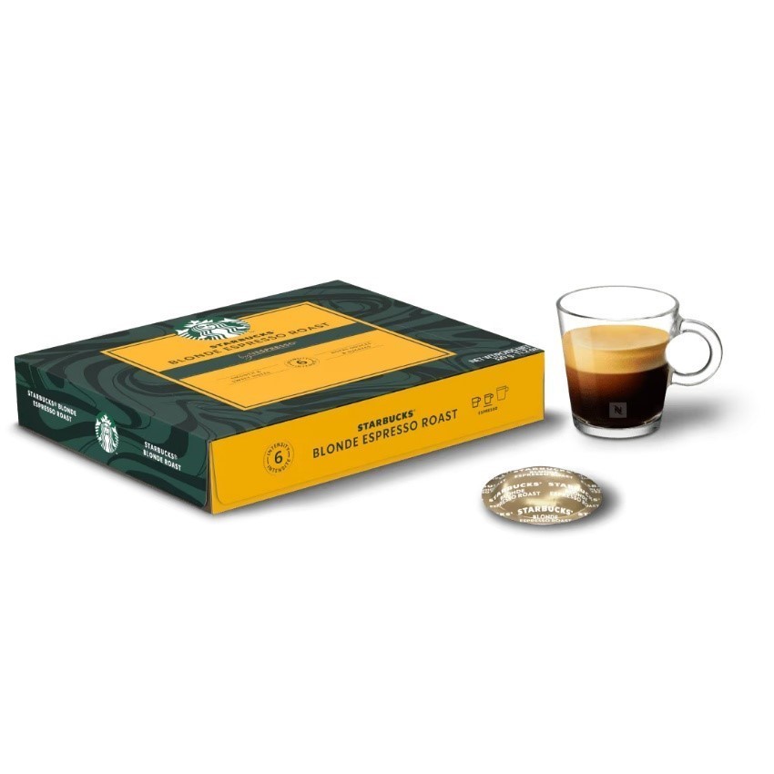NESPRESSO Starbucks Blonde Espresso Roast 50 Capsule Box BB: 04/04/2026