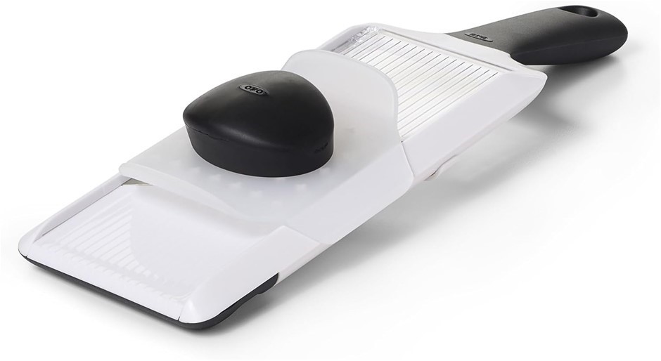 OXO 1119100 Good Grips Hand-Held Mandoline Slicer, White