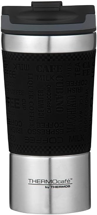 THERMOcafe by Thermos Vacuum Insulated Travel Cup, 350ml, Black, HV350BK6AU