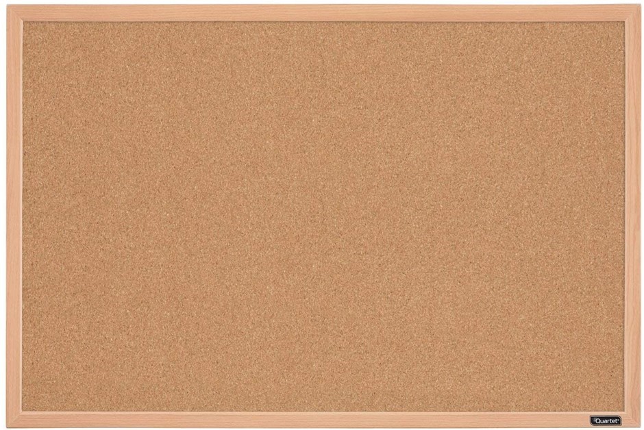 QUARTET Cork Bulletin Board, 58cm x 89cm.