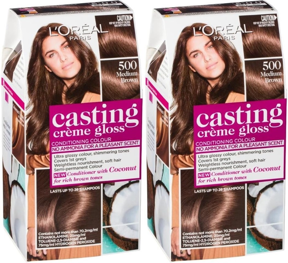 2 x L'Oréal Paris, Semi-Permanent Hair Dye, Glossy And Nourishing, Casting