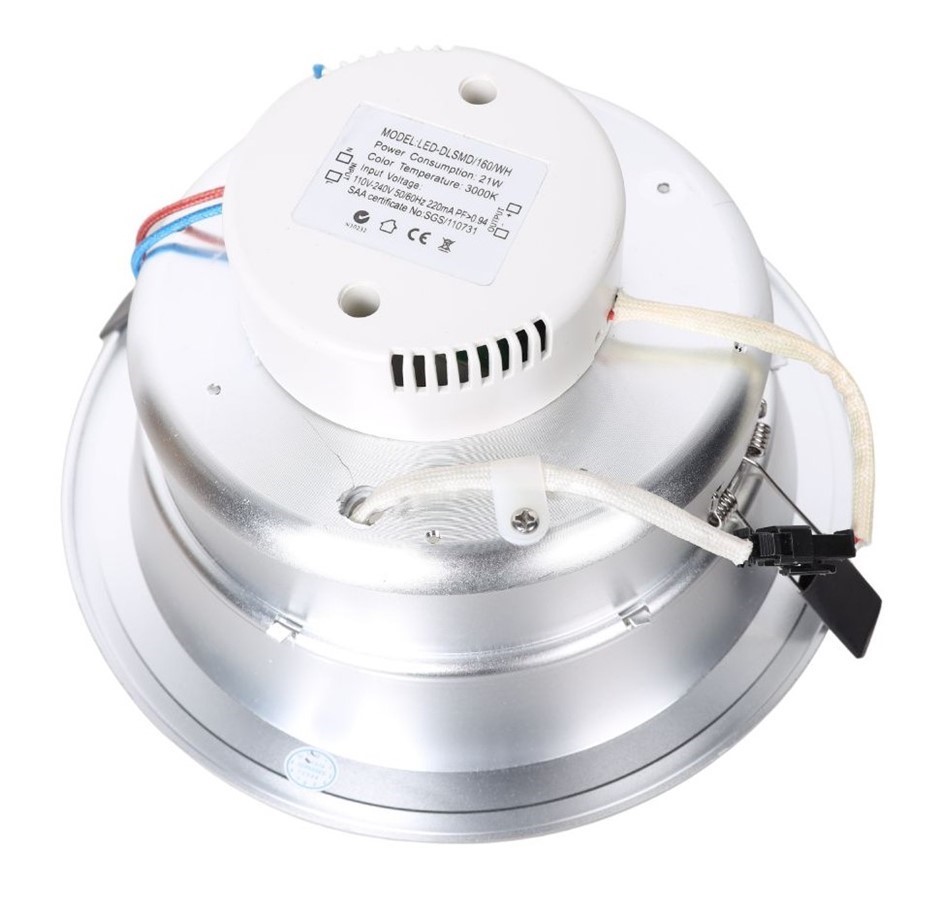 Box of 18 x LUMMAX 21W LED Round Deep Face Commercial Downlights 3000K, Sat