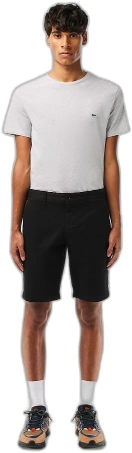 LACOSTE Men's Essential Slim Bermuda Short, Size US33 / FR42, 97% Cotton, B