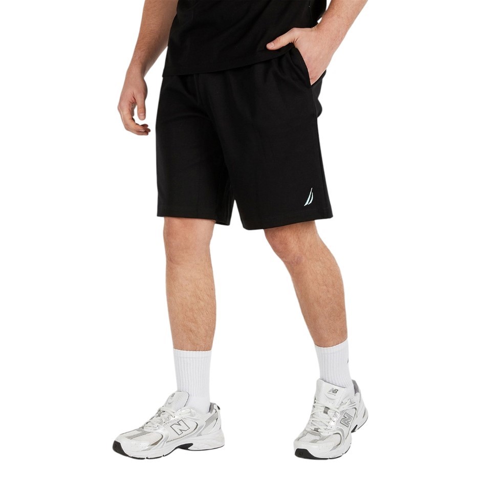 NAUTICA Men's Tech Interlock Shorts, Size L, True Black (0TB), KS0225. Buy