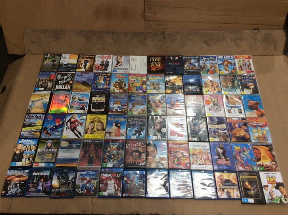 Mixed Different types of movie DVDs (Lot of 72)