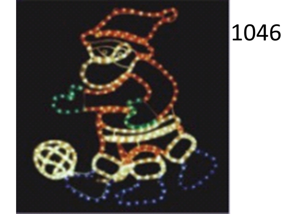 Christmas Light - Santa Kicking Soccer Ball - NEW xm-1046