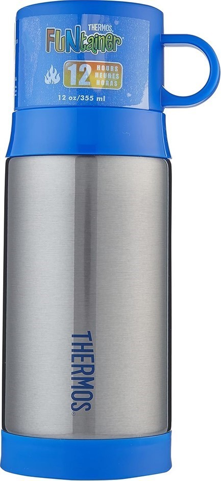 THERMOS FUNtainer Warm Beverage Bottle, 355ml, Smoke, F2005SM6AUS