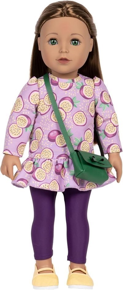 ADORA - Realistic 18-inch Doll - "CASSIDY & FRUIT". Soft, Huggable Body. Mo