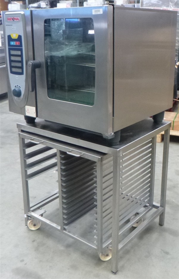 Rational Self Cooking Centre Combi Oven with Stand & Mobile Tray Rack