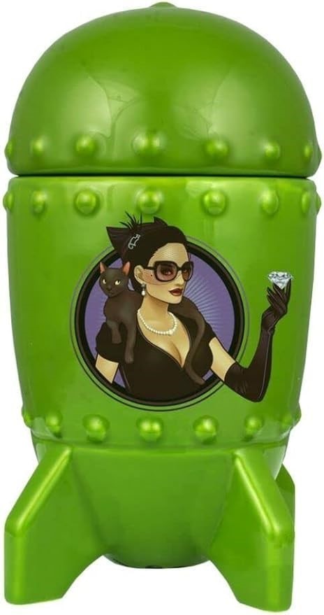 2 x IKON COLLECTABLES DC Bombshells - Catwoman 3D Bombshell Mug w/ Lid.