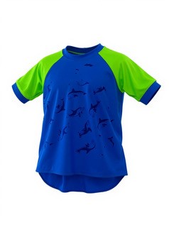 Rash Vest and Swim short Made With Water Reactive Fabric - Size: 1