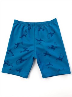 Swim short Made With Water Reactive Fabric Showing Dolphin Print When Wet