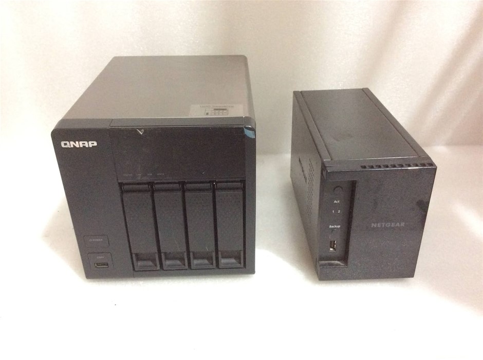 QNAP TS-420 Network Attached Storage + Netgear Network Attached Storage