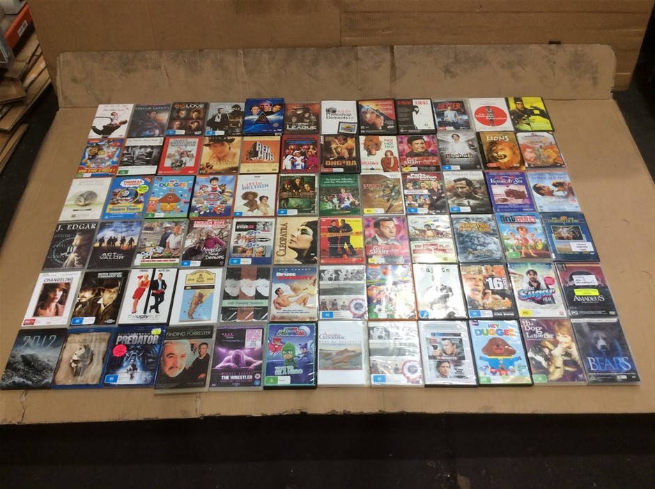 Mixed Different types of movie DVDs (Lot of 72)
