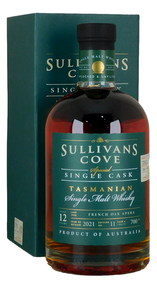 Sullivans Cove 12yo Cask #11, ex-Apera French Oak Cask #TD0273 (1x 700mL)