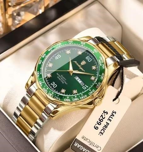 High Quality Simulated Diamond Men's Quartz Watch