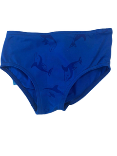Boys Romper Made With Water Reactive Fabric Showing Dolphin Print When Wet