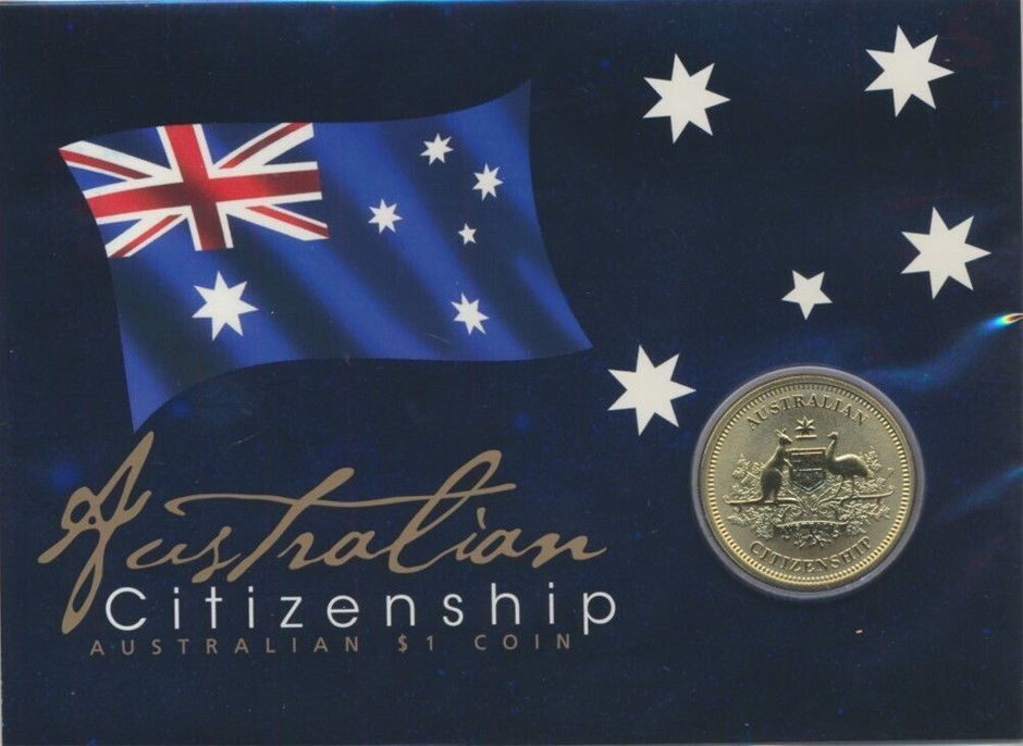 Australia: 2018 $1 Australian Citizenship UNC in card of issue