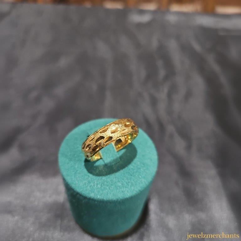 22K/Italy Solid Gold Filled Ring -(stamped 22K/Italy)-Warranty Quality