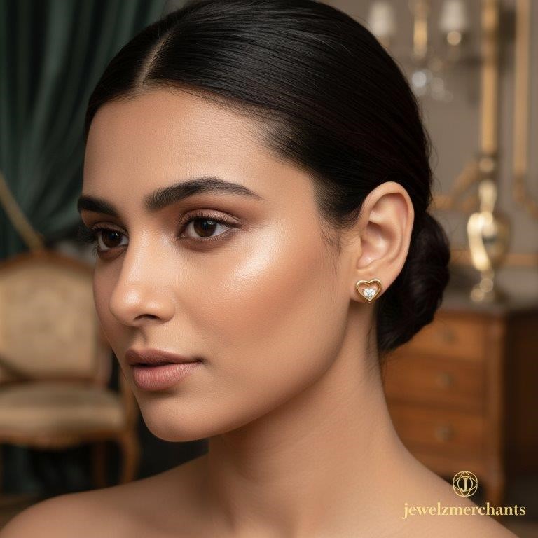 22K/Italy Solid Gold Filled Earring -(stamped 22K/Italy)-Warranty Quality