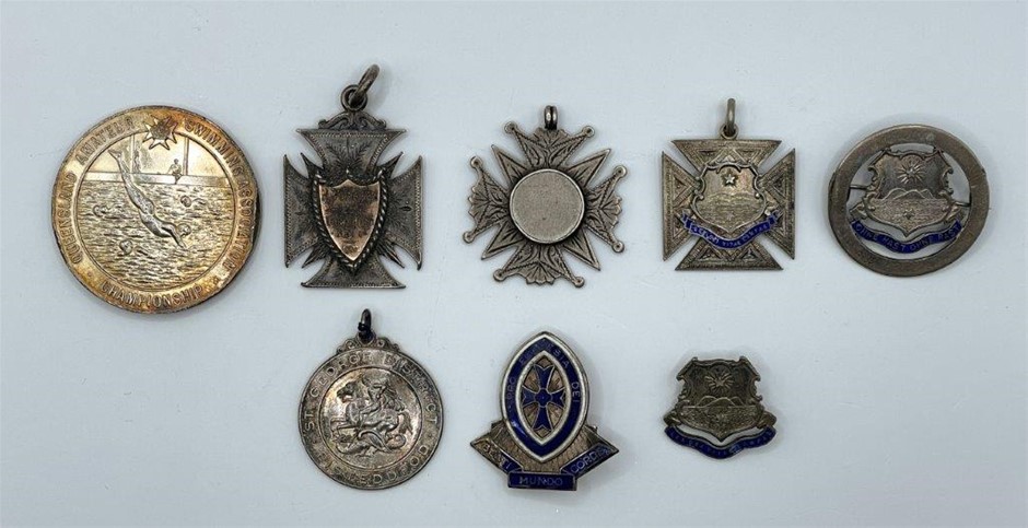 8 x Asstd AU Sports and School Medals, c.1911-1917