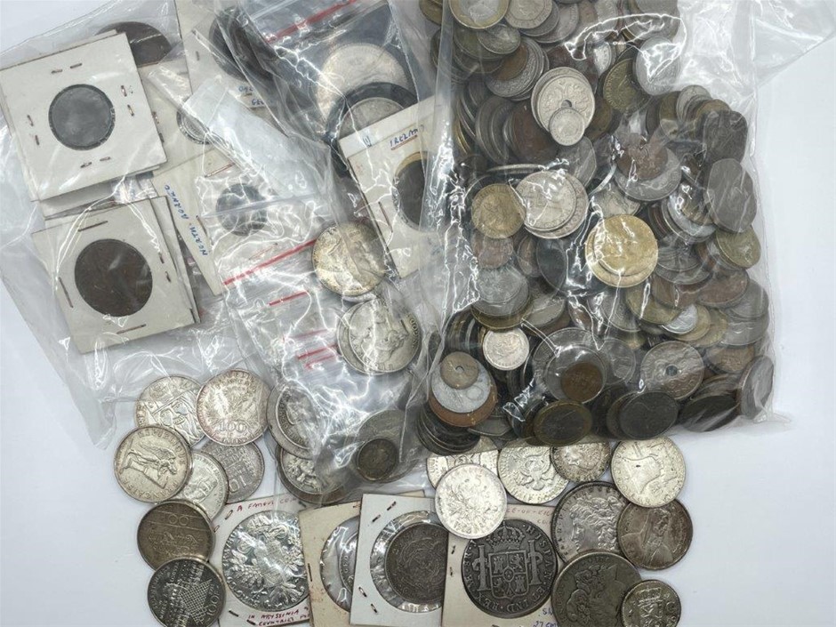 Approx 365 x Asstd World Coins incl. Ancient Coins, C.1900s