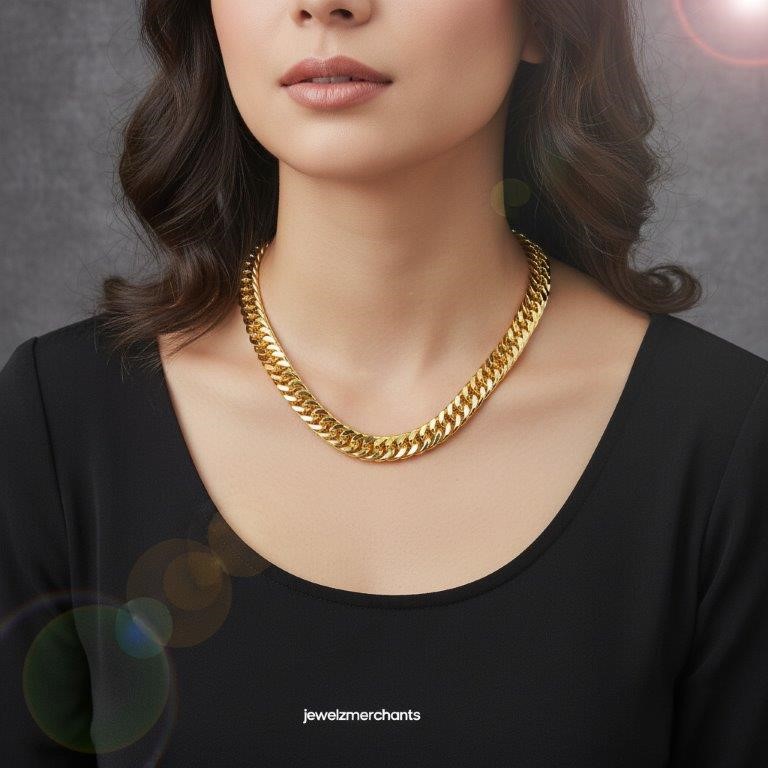 18KGoldFilled/ITALY Solid Yellow Chain (Stamped 18KGoldFilled/ITALY)-55cm