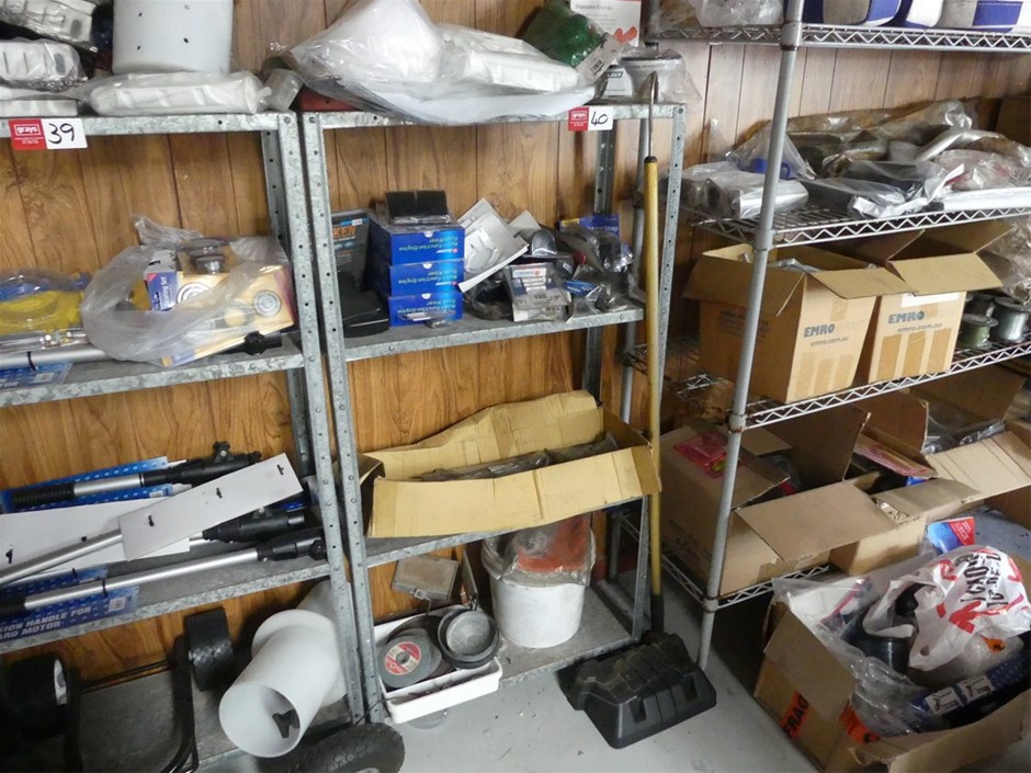 Boat Fittings (Unused) And Shelving Unit