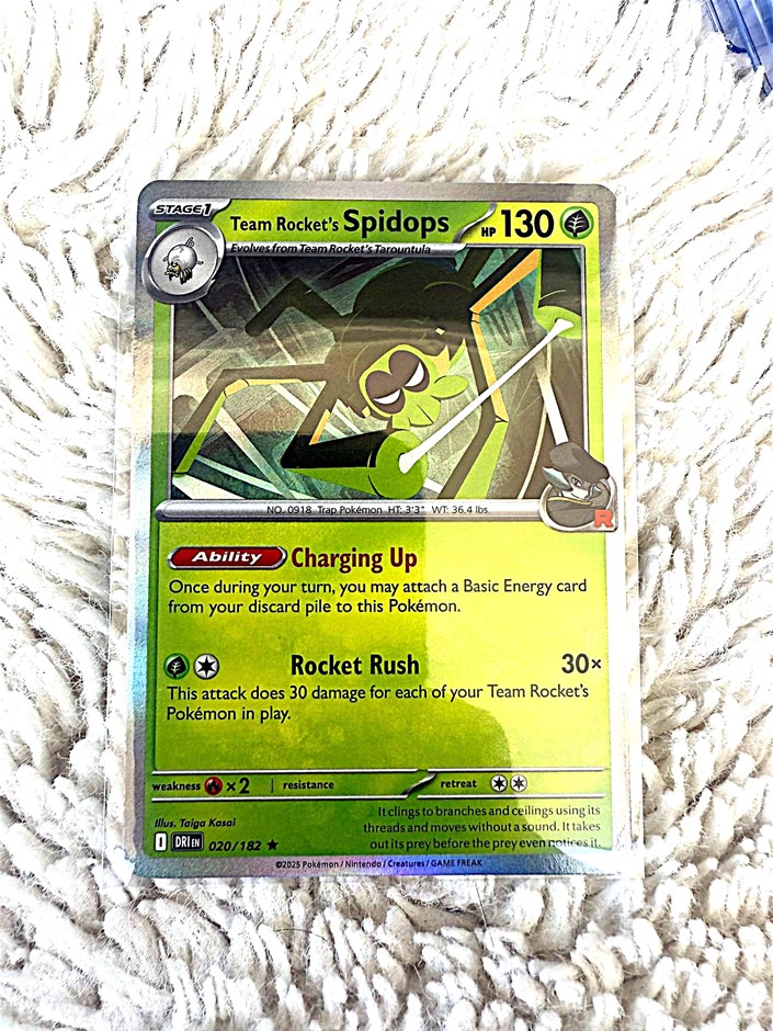 Team Rocket's Spidops 020/182 R Foil