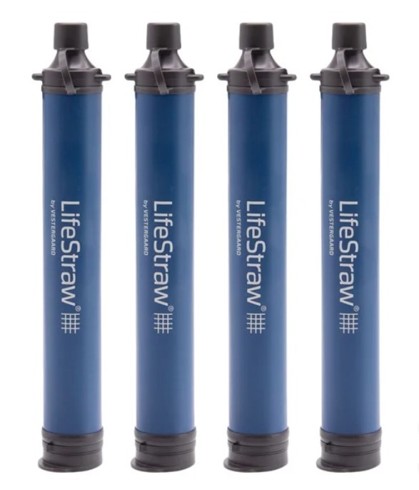 VESTERGAARD Lifestraw Personal Water Filter 4-pack.
