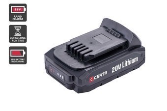 CERTA PowerPlus 20V 2.0Ah Lithium Battery.
