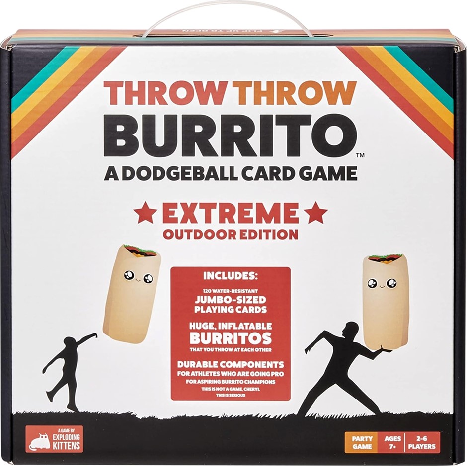 Exploding Kittens Throw Throw Burrito Extreme Outdoor Edition - Card Games