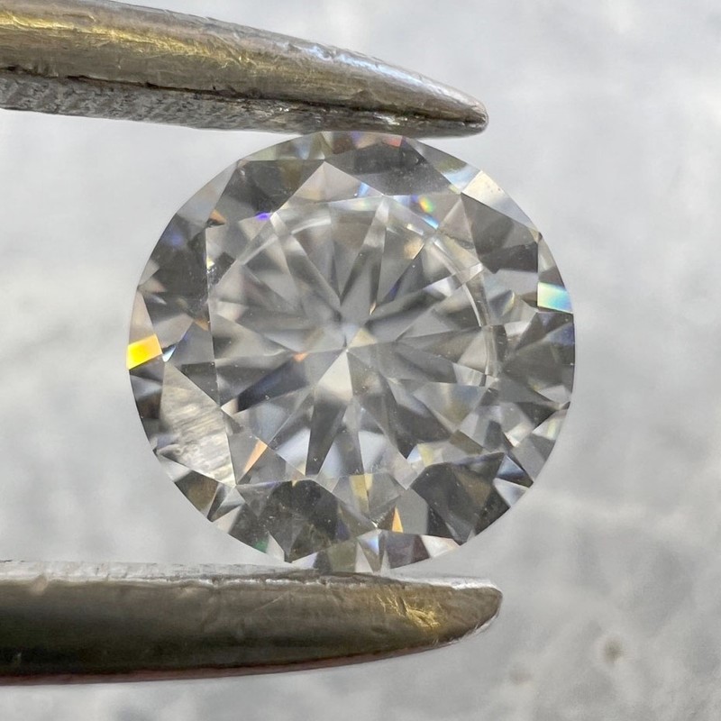 2.00ct GRA Certified Round Cut VVS1 White Moissanite Stone