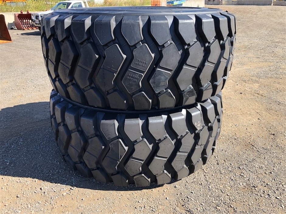 Quantity of 2 29.5-R25 Radial Earthmoving Tyres(Unused)