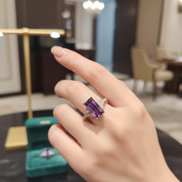 18K/Italy Solid Yellow Gold Filled Ring -(stamped)-Warranty Quality-7US