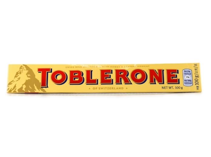 10 x TOBLERONE Milk Chocolate with Honey & Almond Nougat, 100g.