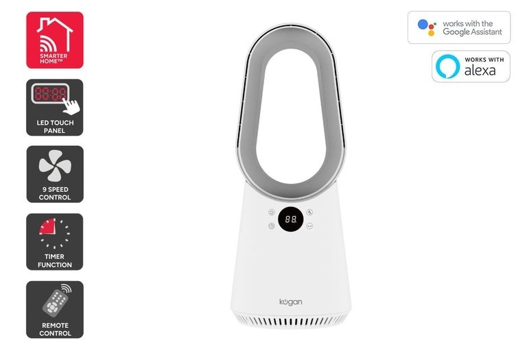 KOGAN SmarterHome™ Bladeless Fan - (KABLFAN2CCA).