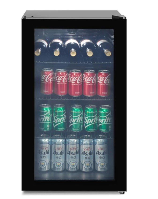 KOGAN 93L Glass Door Bar Fridge. NB: Minor Use & Not Boxed.