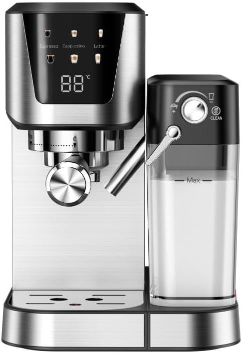 KOGAN Dual Thermoblock Espresso Coffee Machine with Milk Frother - KAZOCOFF