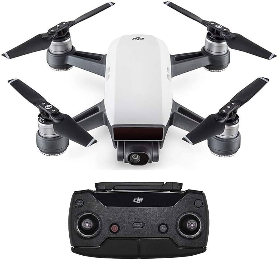 DJI Spark With Remote Control Combo (White). NB: Minor Use, Not In Original