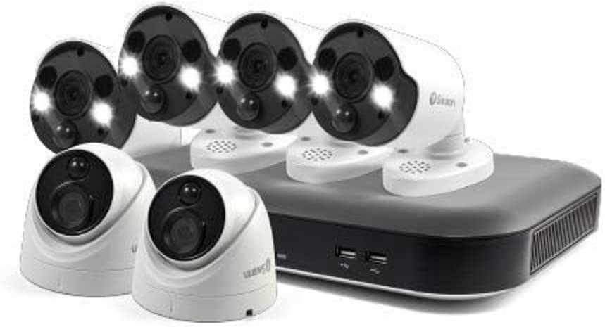 SWANN 6 Camera 8 Channel 4K Ultra HD DVR Security System, SWDVK-855802D4FB-