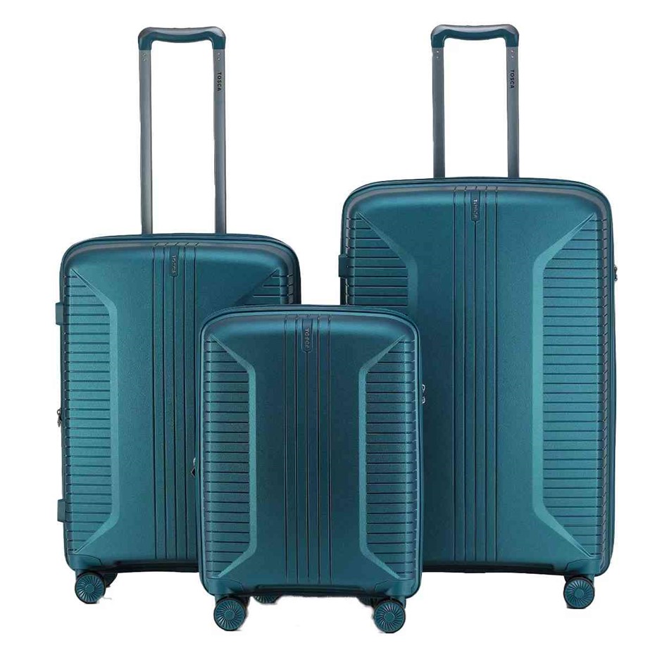 TOSCA Pegasus Luggage Set 3 Piece, Blue NB: Minor use