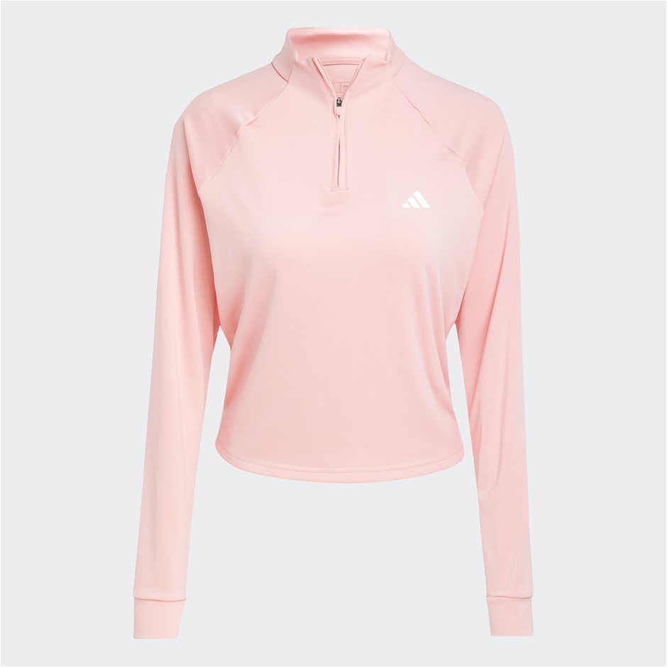 ADIDAS Women's TR-ES 1/4 Zip Top, Size AU L, Sepisp/Pink, IX1020. Buyers N